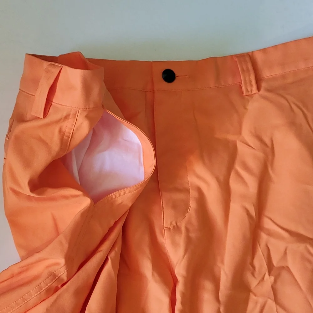 Adidas climalite men's 38 orange breathable activewear shorts